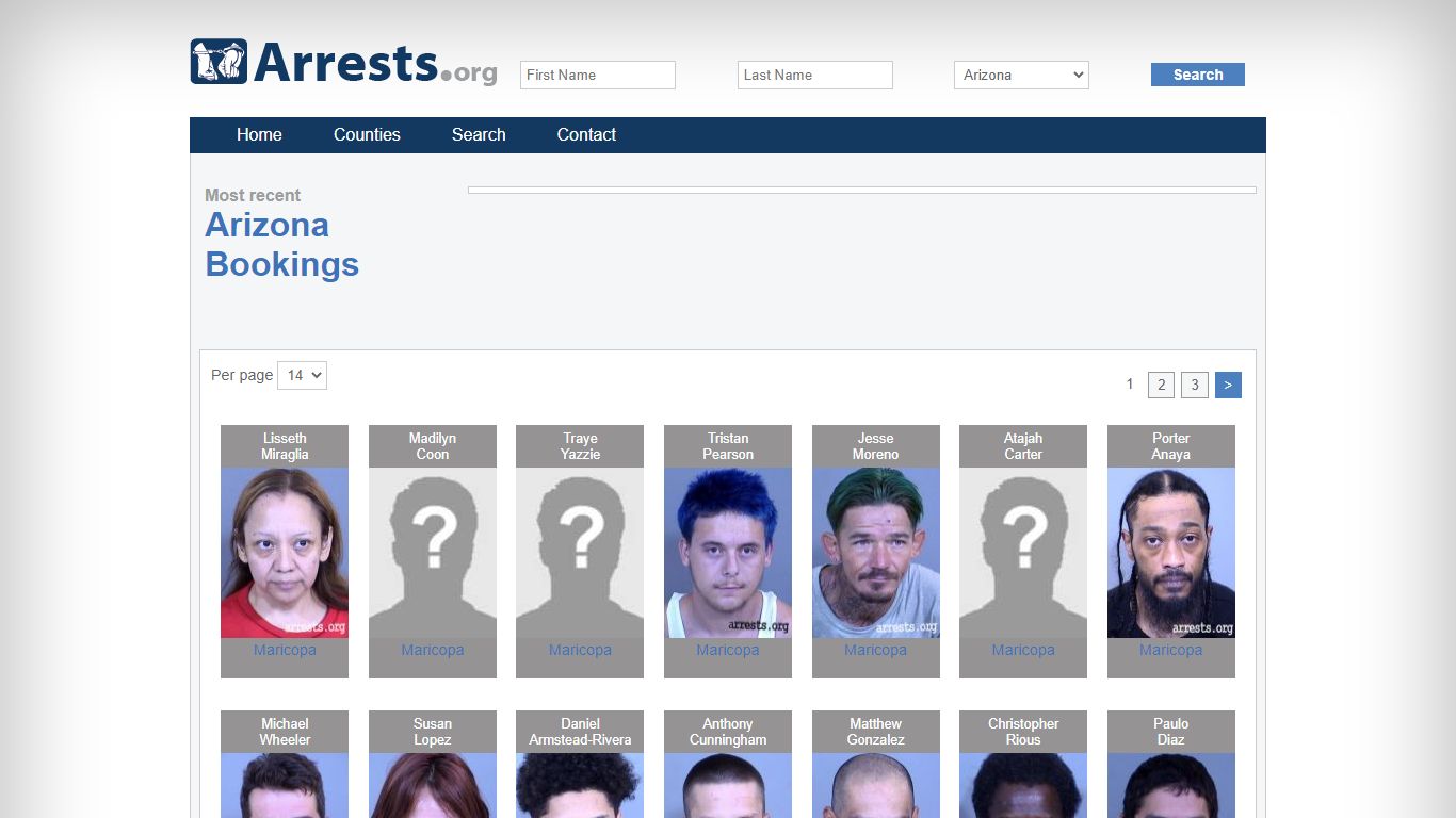 Arizona Arrests and Inmate Search